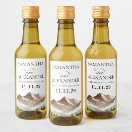 Minimal Mountain ワインラベル