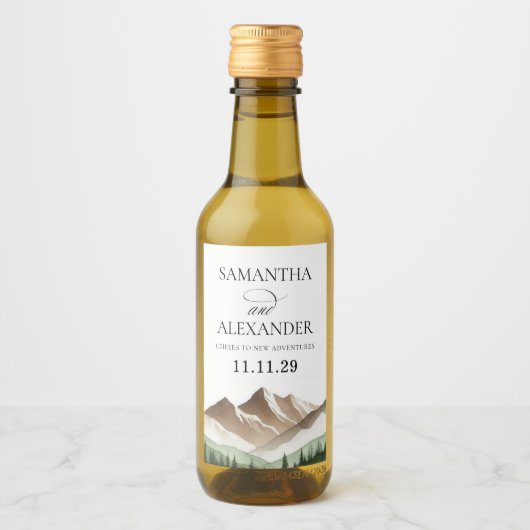 Minimal Mountain ワインラベル (正面)