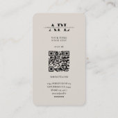 Minimal Moving Logistics Professional Sand 名刺 (裏面)