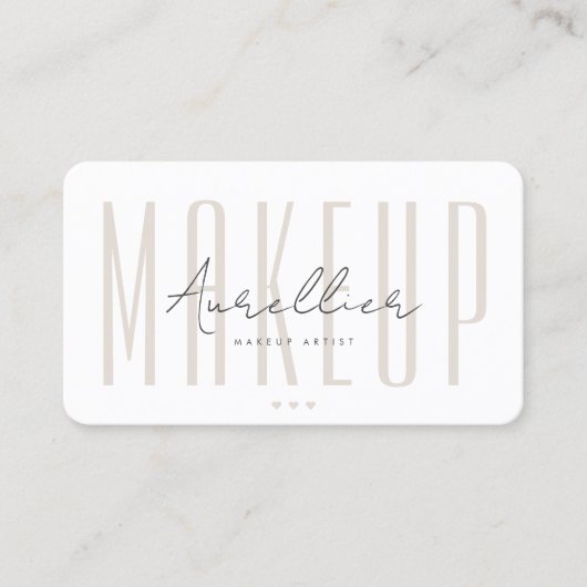 Minimal Nail Tech Lashes Makeup artist Sand 名刺 (正面)