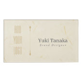 Minimal Name Badge | Elegant Magnetic Acrylic Name 名札 (正面)