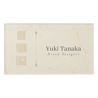 Minimal Name Badge | Elegant Magnetic Acrylic Name 名札