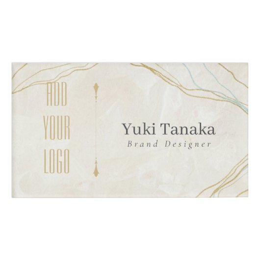 Minimal Name Badge | Elegant Magnetic Acrylic Name 名札 (正面)