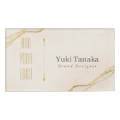 Minimal Name Badge | Elegant Magnetic Acrylic Name 名札 (正面)