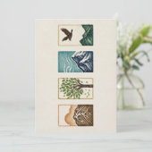 Minimal Nature Set – Mountain & Tree Art シーズンカード (スタンド正面)