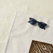 Minimal Nature Set – Mountain & Tree Art ビーチタオル (インサイチュ)