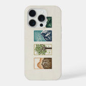 Minimal Nature Set – Mountain & Tree Art iPhoneケース (裏面)