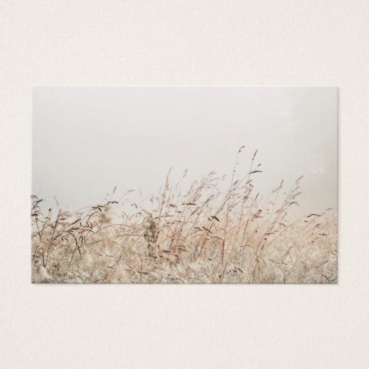 Minimal nature shop thank you card with discount (正面)