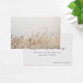 Minimal nature shop thank you card with discount (デスク)