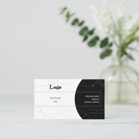 Minimal Networking Business Card 名刺 (スタンド正面)