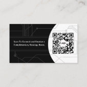 Minimal Networking Business Card 名刺 (裏面)
