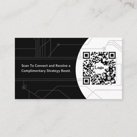 Minimal Networking Business Card 名刺 (裏面)