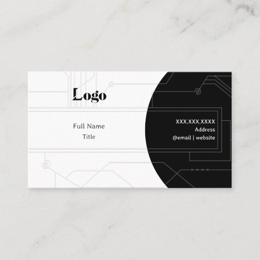 Minimal Networking Business Card 名刺 (正面)