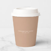 Minimal Neutral Hello Baby Paper cup 紙コップ (裏面)