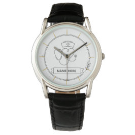 Minimal Nurse Watch Personalized Healthcare Gift 腕時計