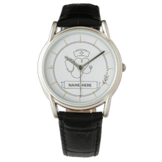 Minimal Nurse Watch Personalized Healthcare Gift 腕時計
