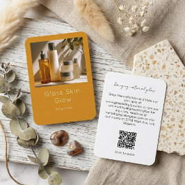Minimal Ogrange Skincare Brand Products QR Code 名刺
