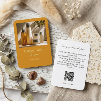 Minimal Ogrange Skincare Brand Products QR Code 名刺