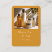 Minimal Ogrange Skincare Brand Products QR Code 名刺 (正面)