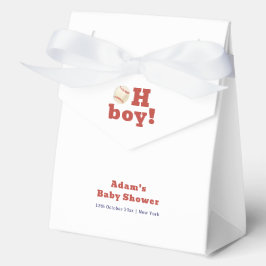 Minimal Oh Boy Slugger Baseball Sport Baby Shower フェイバーボックス