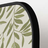 Minimal Olive Branch Pattern ピックルボールラケット (左詳細)