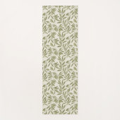 Minimal Olive Branch Pattern ヨガマット (正面)