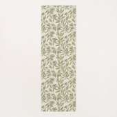 Minimal Olive Branch Pattern ヨガマット (裏面)