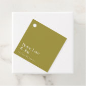 Minimal Olive Green Christmas Holiday Family Name フェイバータグ (インサイチュ)