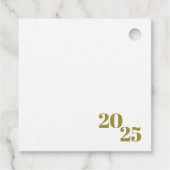 Minimal Olive Green Christmas Holiday Family Name フェイバータグ (裏面)