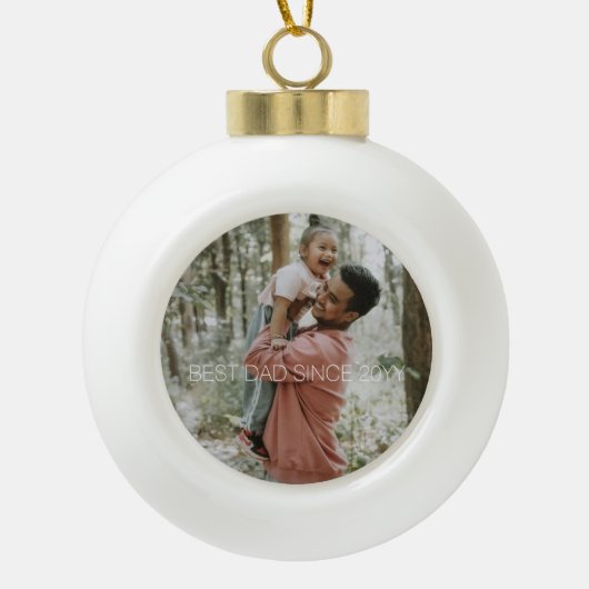 Minimal One Photo  セラミックボールオーナメント (正面)
