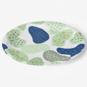 Minimal Organic Shapes Tableware | Trendy Neutral ペーパープレート (アングル)