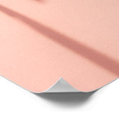 Minimal Palm Tree Shadows – Soft Coral Aesthetic ポスター (角)