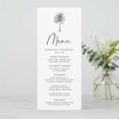 Minimal Palm Wedding Menu セーブザデート (スタンド正面)