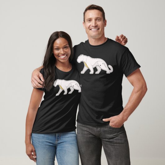 Minimal Panther Symbol | Abstract Animal Icon Tシャツ (ユニセックス)