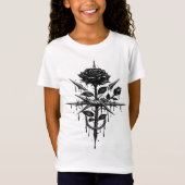 Minimal Paris Stripe Aesthetic T-Shirt Tシャツ (正面)