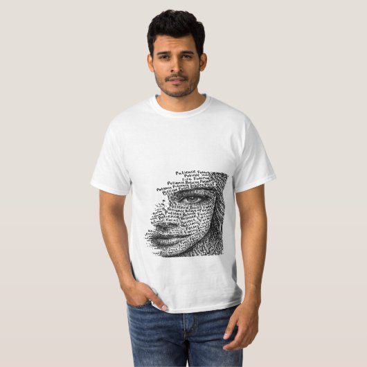 Minimal Paris Stripe Aesthetic T-Shirt Tシャツ (正面フル)