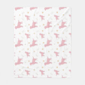 Minimal Pastel pink Labrador Retriever Blanket  フリースブランケット (正面)