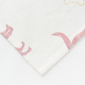 Minimal Pastel pink Labrador Retriever Blanket  フリースブランケット (角)