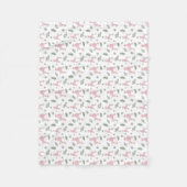 Minimal Pastel Pink poodle Silhouette Blanket フリースブランケット (正面)