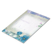 Minimal Pastel purple and blue Daily Planner ノートパッド (アングル)