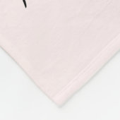 Minimal Paw Print Pet Photo フリースブランケット (角)