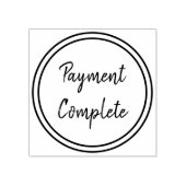 Minimal "Payment Complete"  ラバースタンプ (インプリント)