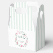 Minimal Perfect Matcha Bridal Shower Thank You フェイバーボックス (オープン)