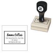 Minimal Personal Address Stamp – Clean Address ラバースタンプ (押印)