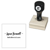 Minimal Personal Address Stamp – Name & Email ラバースタンプ (押印)