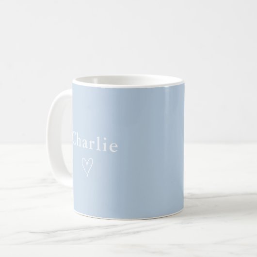 Minimal Personalized Name Mug コーヒーマグカップ (正面左)