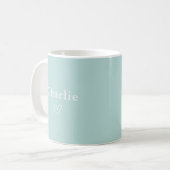Minimal Personalized Name Mug コーヒーマグカップ (正面左)
