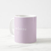 Minimal Personalized Name Mug コーヒーマグカップ (正面左)