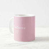 Minimal Personalized Name Mug コーヒーマグカップ (正面左)