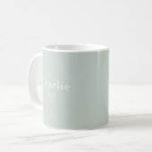 Minimal Personalized Name Mug コーヒーマグカップ (正面左)